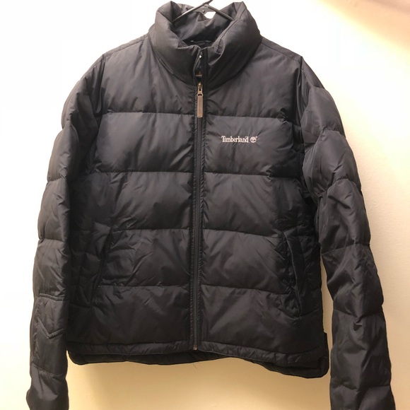 Mens Black Timberland Puffer Jacket 